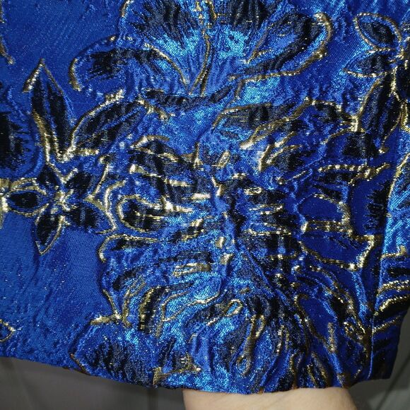 New NWT Lilly Pulitzer Callahan SHORTS Blue Grotto Twilight Floral Brocade Sz 16 - Picture 7 of 13